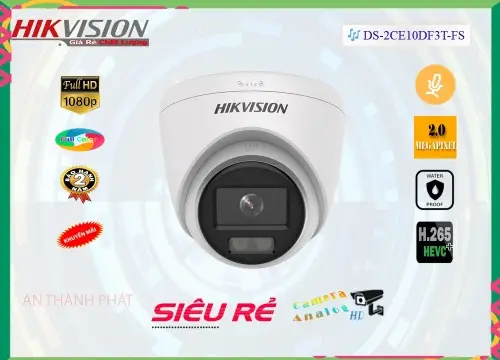  Camera DS-2CE70KF0T-MFS Có Màu Ban Đêm là dòng camera HDTVI chính hãng có độ phân giải 3.0 megapixel 2960 × 1665 camera tích hợp mic công nghệ COLORVU hỗ trợ đèn LED 20m, giúp chống nhiễu 2D DNR