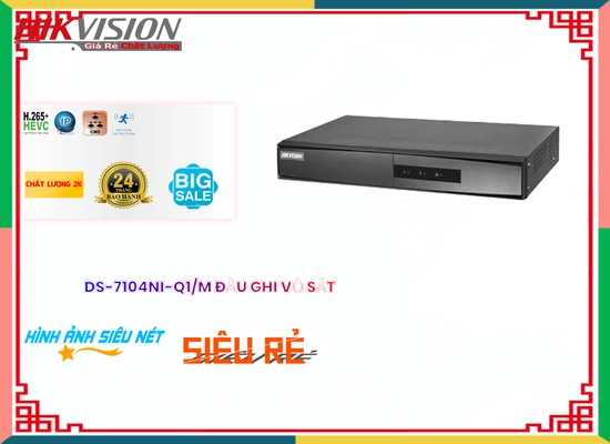  HD IP DS-7104NI-Q1/M Hổ trợ HDD đến 6TB H.265+/H.265/H.264+/H.264 Báo Động Chuyển Động Đầu Ghi DS-7104NI-Q1/M CMOS thiết kế đầu ghi phù hợp cho văn phòng Đầu Ghi 4 kênh Chất Lượng Hình 4.0 MP Độ phân giải Ultra 2k Xem ban đêm 1 HDD HD IP IP