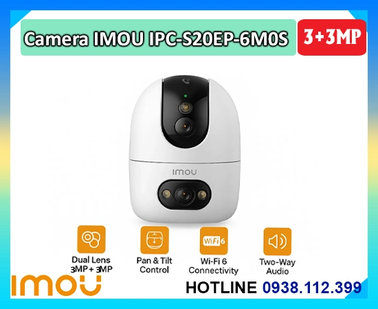 camera ip wifi imou ipc-s20ep-6m0s, camera 2 mắt imou ipc-s20ep-6m0s, camera imou xoay 360 ipc-s20ep-6m0s, camera trong nhà imou ipc-s20ep-6m0s, camera imou 6mp ipc-s20ep-6m0s, camera wifi imou 2 ống kính ipc-s20ep-6m0s, lắp camera imou ipc-s20ep-6m0s