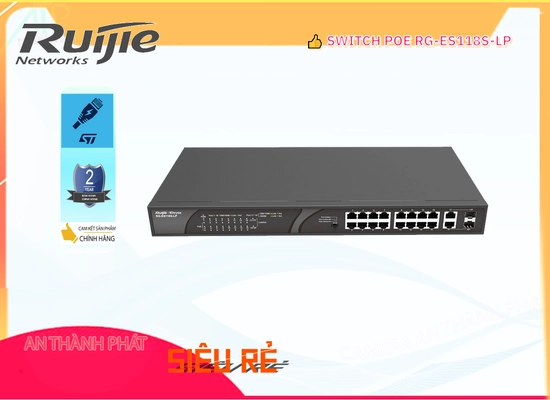 Lắp đặt camera Hãng Ruijie Bộ chia mạng RG-ES118S-LP