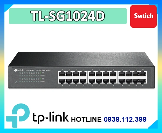Lắp đặt camera Swtich 24 Port TP-Link TL-SG1024D