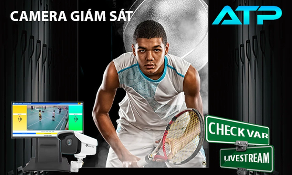 Bảng điểm Check VAR Livestream Tennis, Camera Check VAR và Livestream tennis, Camera Check Var tennis, Camera Livestream tennis, Livestream tennis , check var tennis, Công nghệ Var tennis