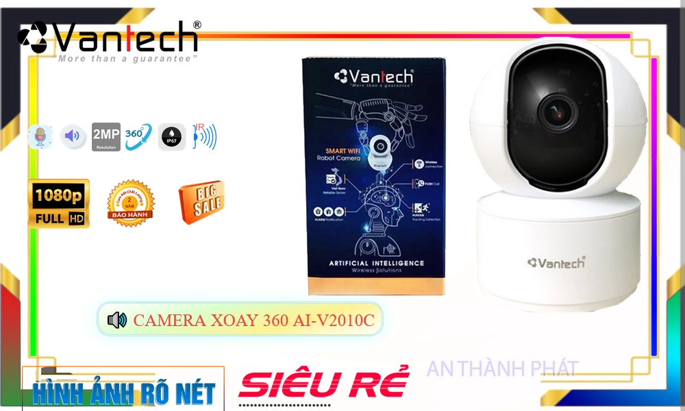 Camera WiFi Vantech 4.0MP AI-V2010C