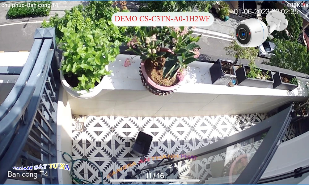 Camera IP Wifi ngoài trời Ezviz CS-C3TN-A0-1H2WF\ Camera IP Wifi ngoài trời Ezviz CS-C3TN-A0-1H2WF\