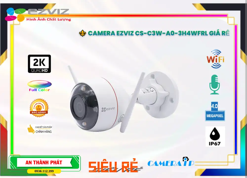 Camera IP Wifi EZVIZ CS-C3W-A0-3H4WFRL 4.0MP