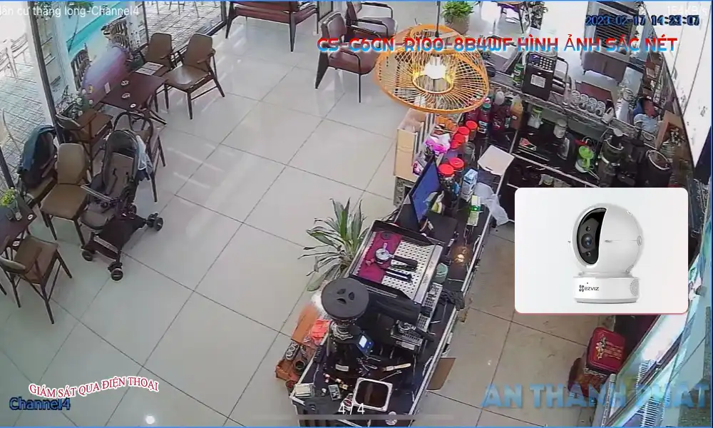 CS-C6CN-R100-8B4WF sắc nét Wifi Ezviz CS-C6CN-R100-8B4WF sắc nét Wifi Ezviz