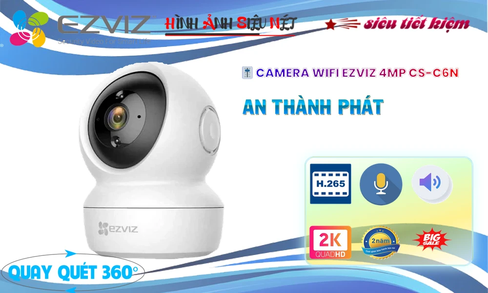 Camera IP Wifi CS-C6N-D0-8B4WF Ezviz