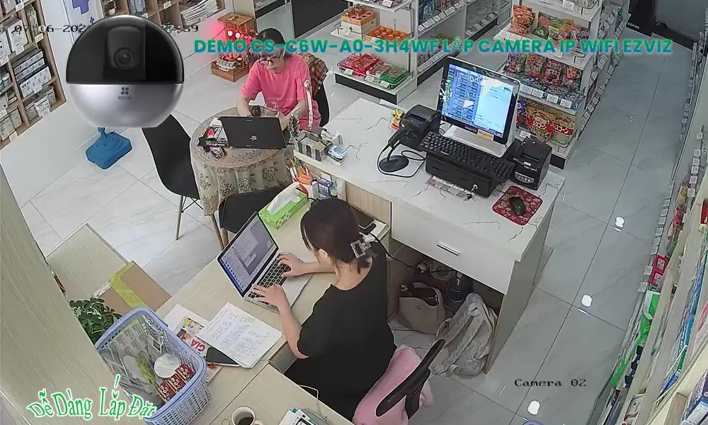 CS-C6W-A0-3H4WF sắc nét Wifi Ezviz ➠