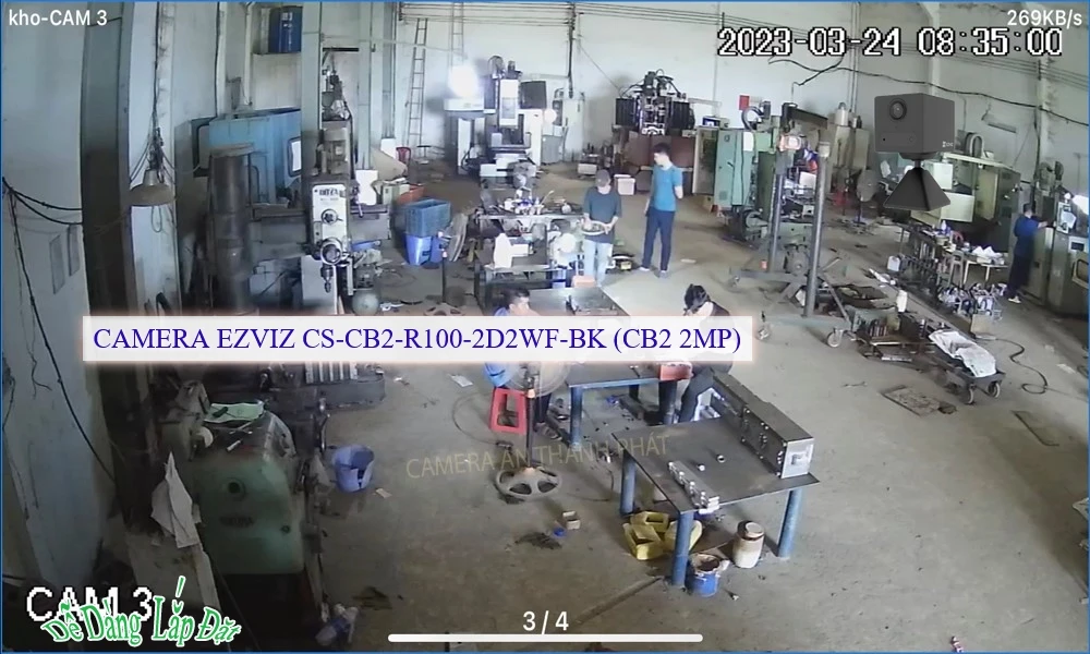 CS-CB2-R100-2D2WF-BK (CB2 2MP) Camera IP Không Dây Wifi Ezviz Chức Năng Cao Cấp