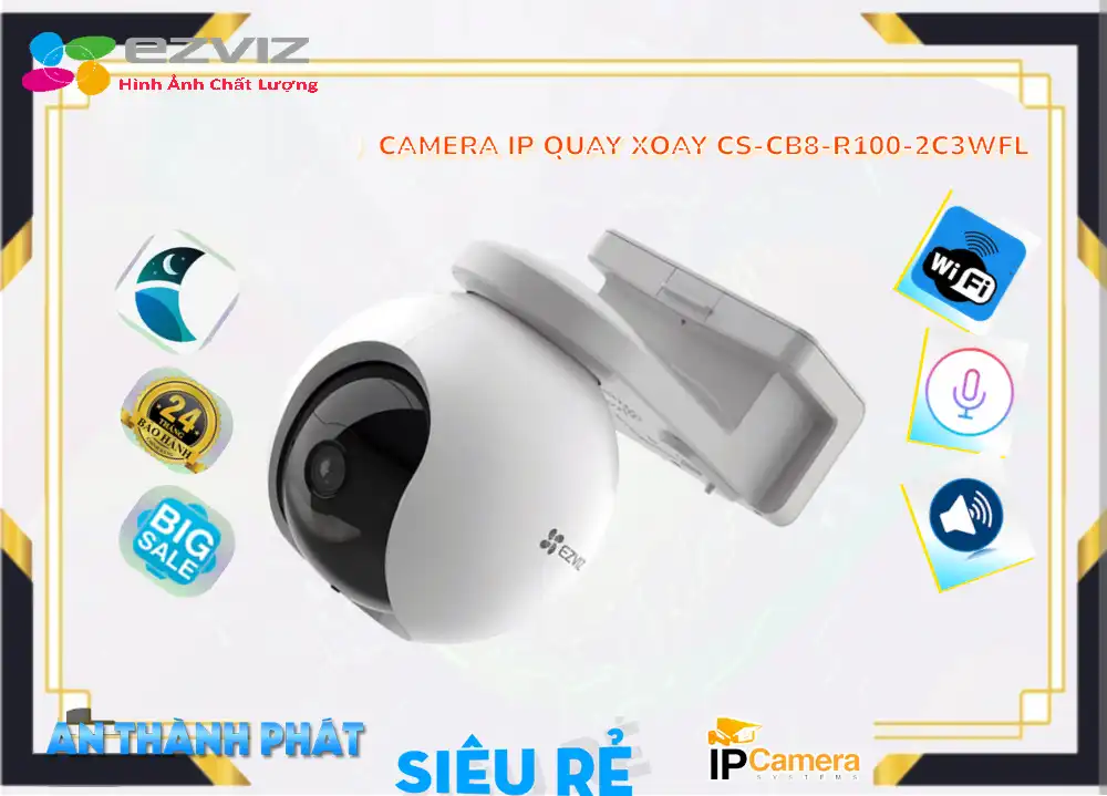 CS-CB8-R100-2C3WFL sắc nét Wifi Ezviz