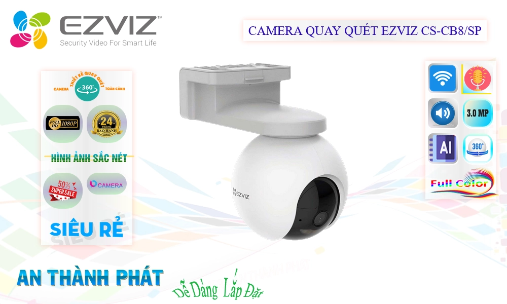 Camera Wifi Ezviz CS-CB8/SP Tiết Kiệm