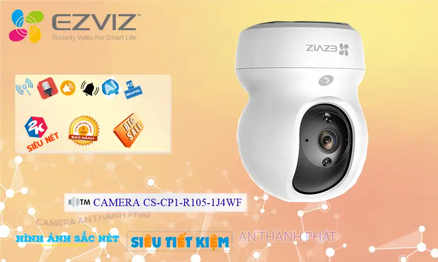 CS-CP1-R105-1J4WF sắc nét Wifi Ezviz CS-CP1-R105-1J4WF sắc nét Wifi Ezviz