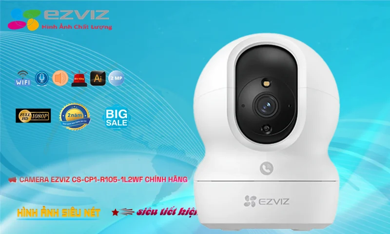 CS-CP1-R105-1L2WF sắc nét Wifi Ezviz CS-CP1-R105-1L2WF sắc nét Wifi Ezviz