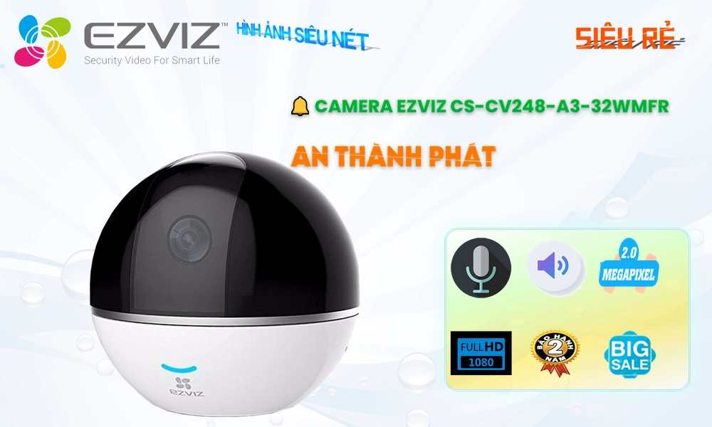 CS-CV248-A3-32WMFR Camera Chính Hãng Wifi Ezviz ❇ CS-CV248-A3-32WMFR Camera Chính Hãng Wifi Ezviz ❇