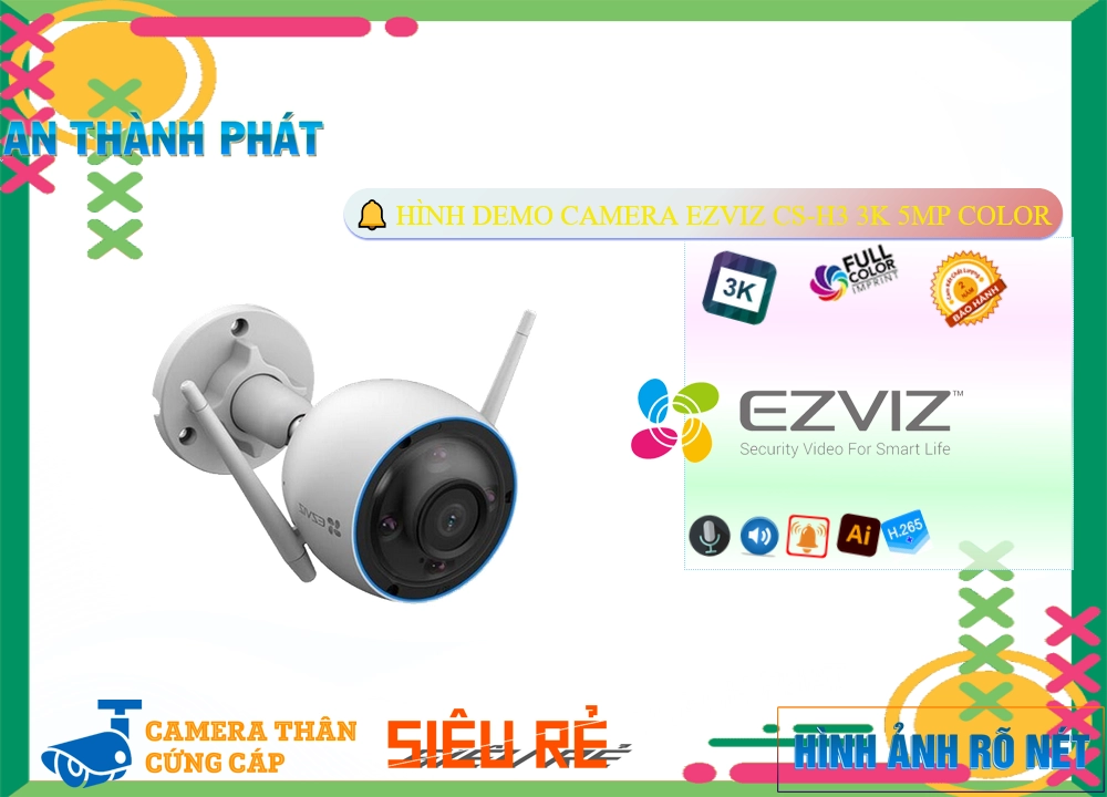 CS-H3 3K 5MP Color Camera Wifi Ezviz CS-H3 3K 5MP Color Camera Wifi Ezviz