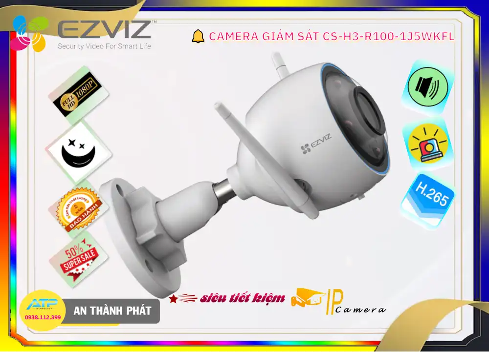➠ CS-H3-R100-1J5WKFL sắc nét Wifi Ezviz ➠ CS-H3-R100-1J5WKFL sắc nét Wifi Ezviz