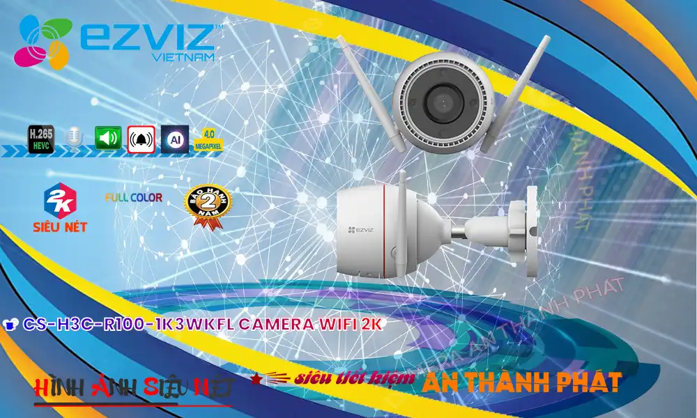 CS-H3c-R100-1K3WKFL sắc nét Wifi Ezviz CS-H3c-R100-1K3WKFL sắc nét Wifi Ezviz
