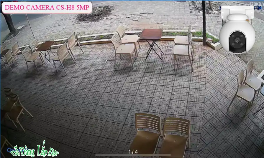 CS-H8 3K 5MP sắc nét Wifi Ezviz