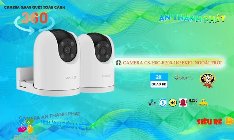 CS-H8c-R200-1K3EKFL sắc nét Wifi Ezviz CS-H8c-R200-1K3EKFL sắc nét Wifi Ezviz