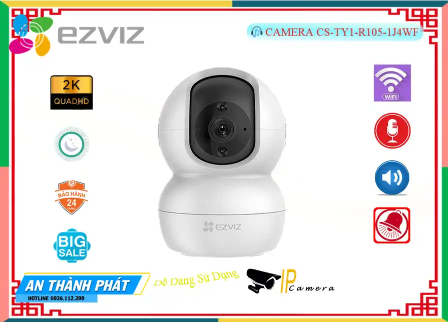 Camera CS-TY1-R105-1J4WF Wifi Ezviz Sắc Nét,CS-TY1-R105-1J4WF Tiết kiệm,CS-TY1-R105-1J4WF Giá Thấp Nhất,Thông số CS-TY1-R105-1J4WF IP Wifi ,Bán rẻ CS-TY1-R105-1J4WF,Giá CS-TY1-R105-1J4WF 4.0 MP Độ phân giải Ultra 2k ,phân phối ,CS-TY1-R105-1J4WF Bán Sỉ,Giá Bán CS-TY1-R105-1J4WF,Nơi bán CS-TY1-R105-1J4WF,thông số CS-TY1-R105-1J4WF,CS-TY1-R105-1J4WF sale mạnh,CS-TY1-R105-1J4WF Giá Hãng