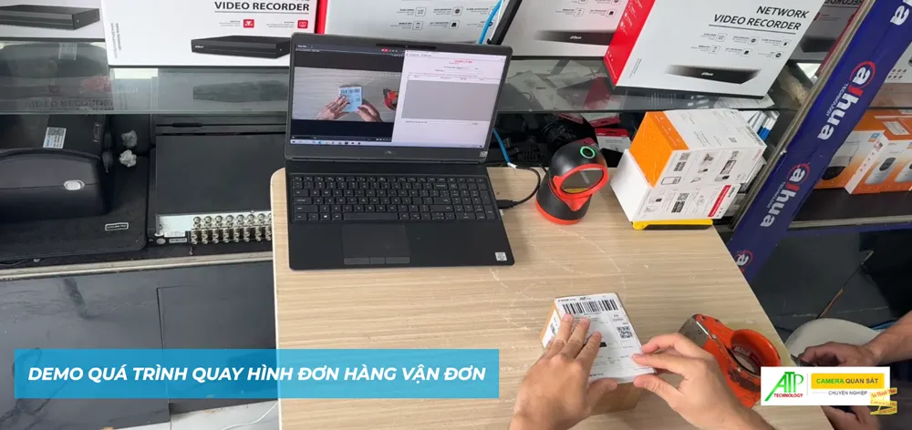 Lắp Đặt Camera Giám Sát Mã Vận Đơn Cho Bán Hàng Điện Tử