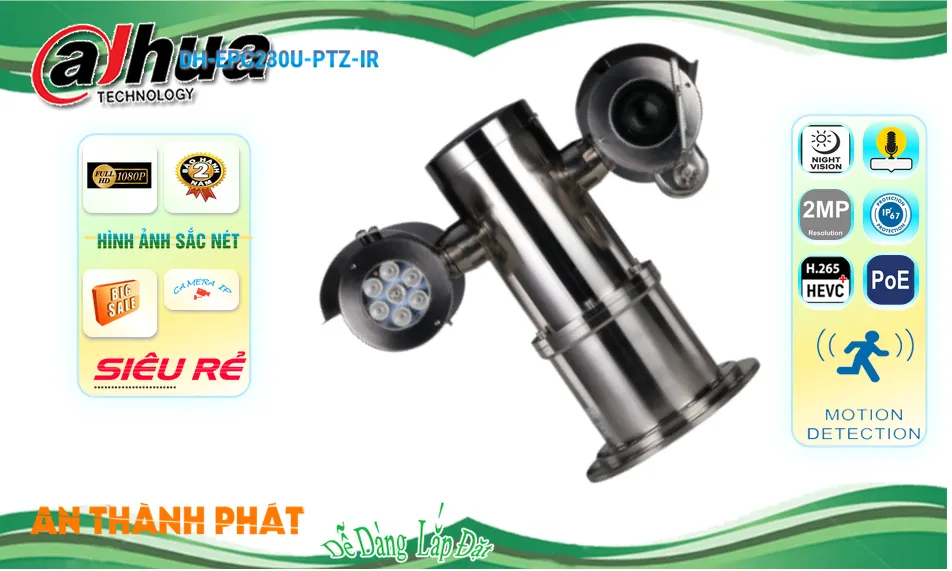 DH-EPC230U-PTZ-IR sắc nét Dahua DH-EPC230U-PTZ-IR sắc nét Dahua