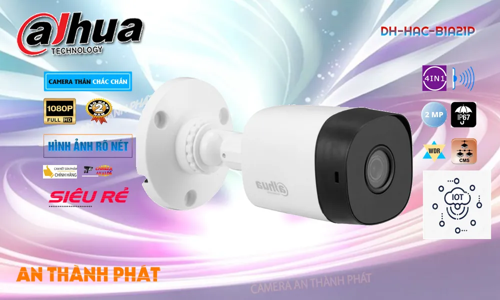 Camera Thân Dahua DH-HAC-B1A21P Camera Thân Dahua DH-HAC-B1A21P