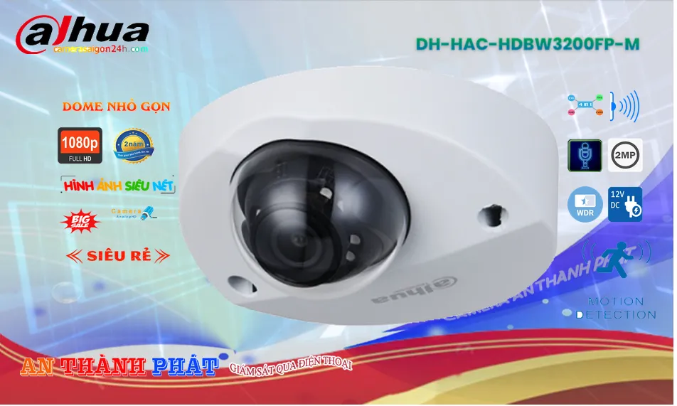 DH-HAC-HDBW3200FP-M sắc nét Dahua
