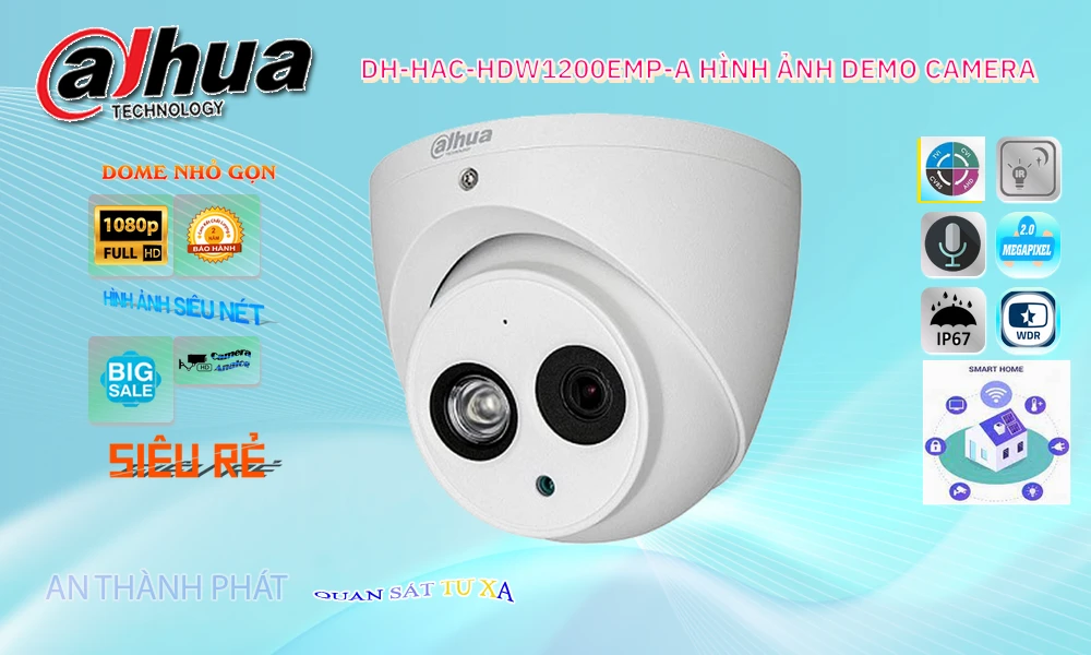 DH-HAC-HDW1200EMP-A Camera Thiết kế Đẹp Dahua