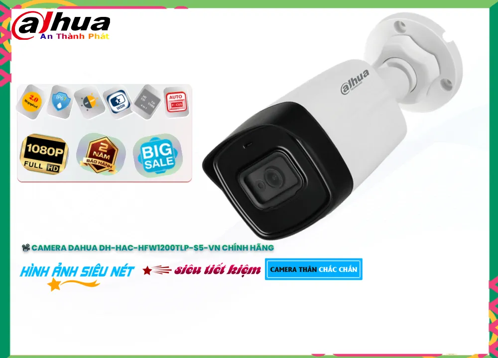DH-HAC-HFW1200TLP-S5-VN sắc nét Dahua DH-HAC-HFW1200TLP-S5-VN sắc nét Dahua