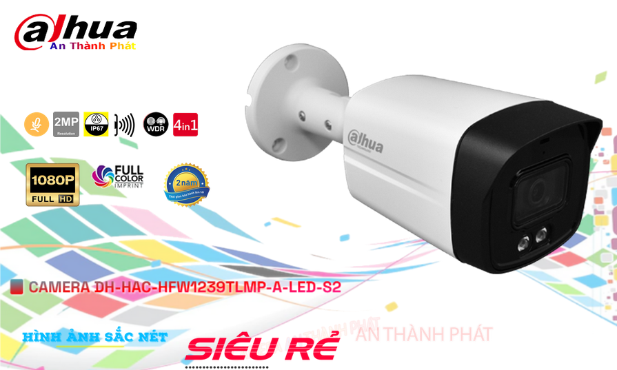Camera Dahua DH-HAC-HFW1239TLMP-A-LED-S2 Đèn LED Trợ Sáng Camera Dahua DH-HAC-HFW1239TLMP-A-LED-S2 Đèn LED Trợ Sáng