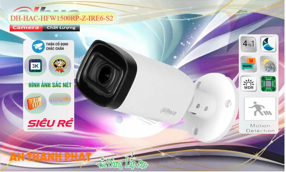 DH-HAC-HFW1500RP-Z-IRE6-S2 sắc nét Dahua DH-HAC-HFW1500RP-Z-IRE6-S2 sắc nét Dahua