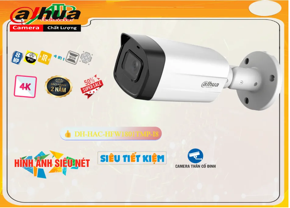 DH-HAC-HFW1801TMP-I8 sắc nét Dahua DH-HAC-HFW1801TMP-I8 sắc nét Dahua