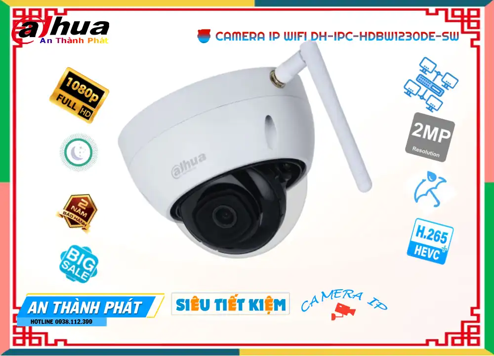 DH-IPC-HDBW1230DE-SW sắc nét Dahua