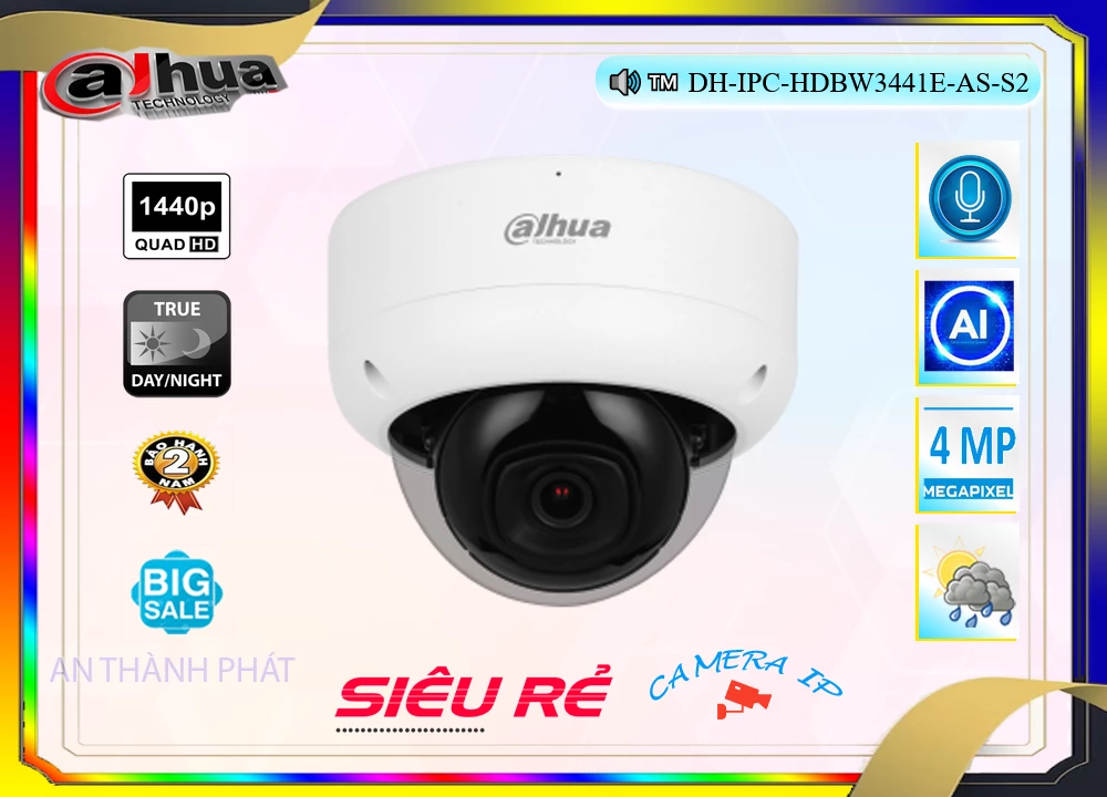 DH-IPC-HDBW3441E-AS-S2 sắc nét Dahua