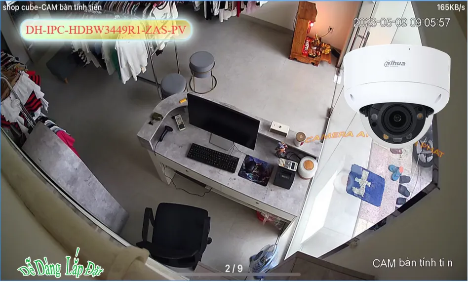DH-IPC-HDBW3449R1-ZAS-PV sắc nét Dahua ➠ DH-IPC-HDBW3449R1-ZAS-PV sắc nét Dahua ➠