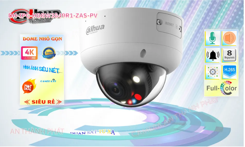 DH-IPC-HDBW3849R1-ZAS-PV sắc nét Dahua