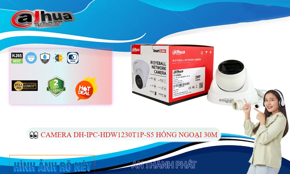 DH-IPC-HDW1230T1P-S5 sắc nét Dahua DH-IPC-HDW1230T1P-S5 sắc nét Dahua