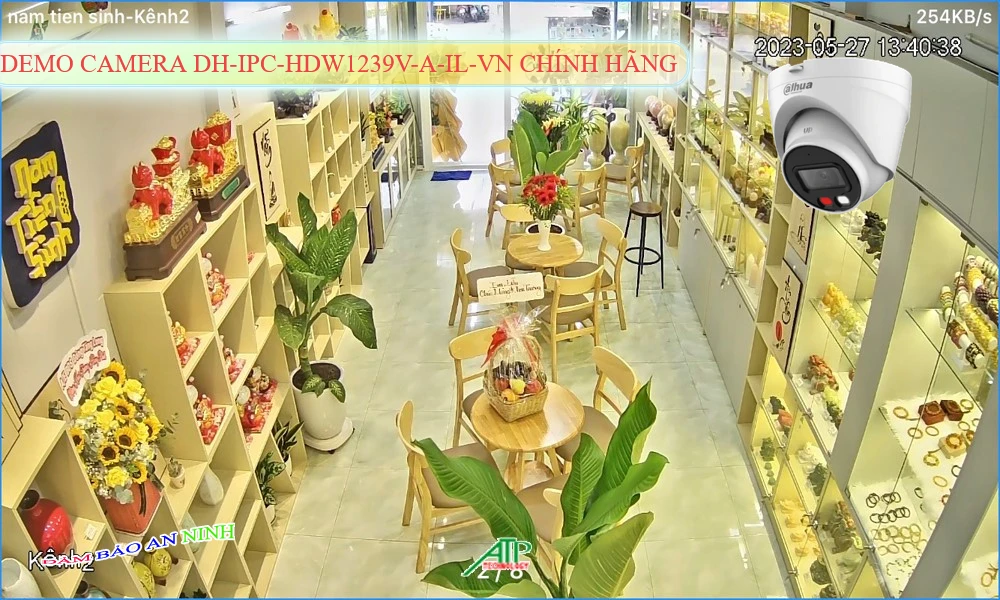 Camera Cấp Nguồ Qua Dây Mạng Chức năng chuyên dụng Phát hiện chuyển động người bằng cảm biến AI DH-IPC-HDW1239V-A-IL-VN Chi phí phù hợp ☆