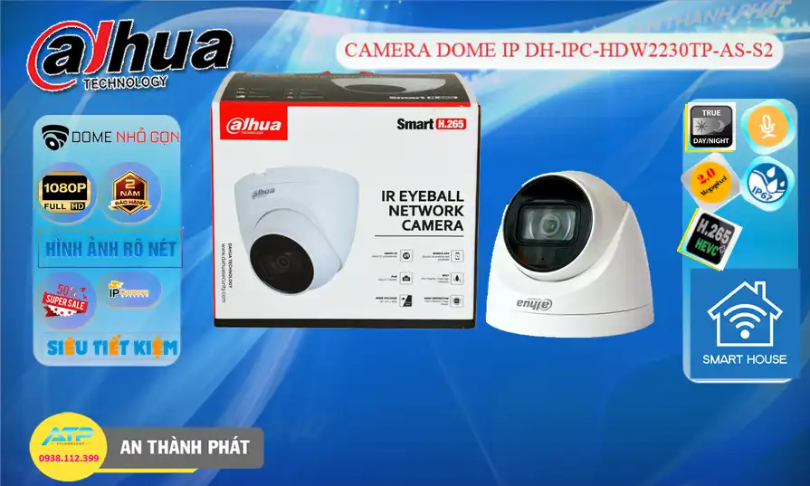 DH-IPC-HDW2230TP-AS-S2 sắc nét Dahua DH-IPC-HDW2230TP-AS-S2 sắc nét Dahua