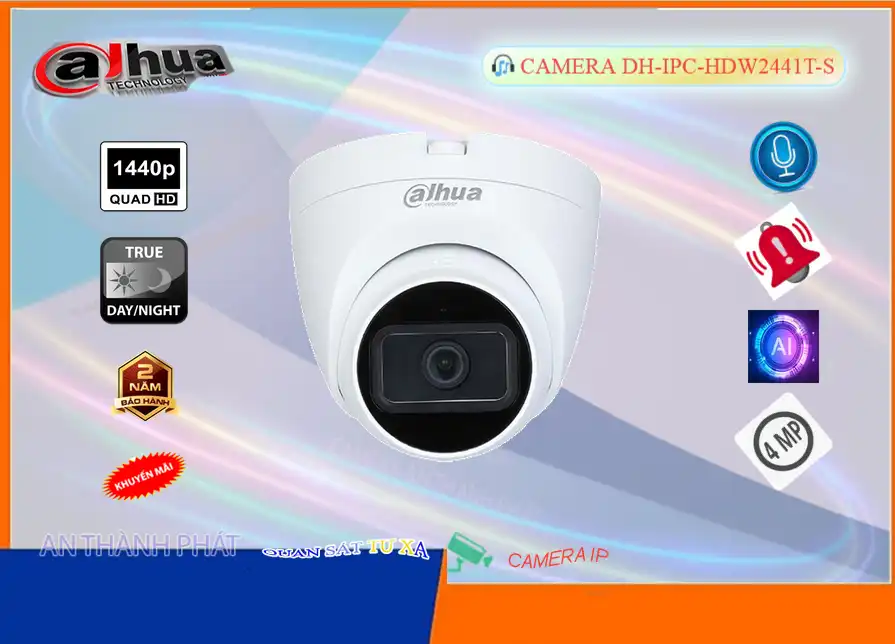 DH-IPC-HDW2441T-S sắc nét Dahua DH-IPC-HDW2441T-S sắc nét Dahua