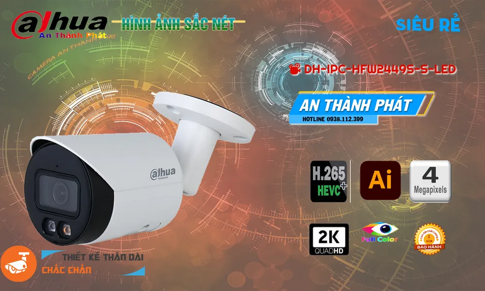 DH-IPC-HDW2449T-S-LED sắc nét Dahua