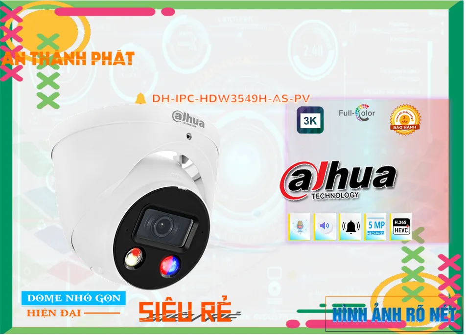 DH-IPC-HDW3549H-AS-PV sắc nét Dahua DH-IPC-HDW3549H-AS-PV sắc nét Dahua