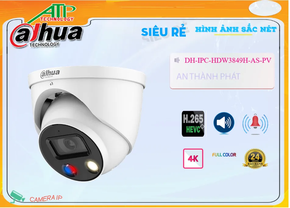 DH-IPC-HDW3849H-AS-PV sắc nét Dahua DH-IPC-HDW3849H-AS-PV sắc nét Dahua