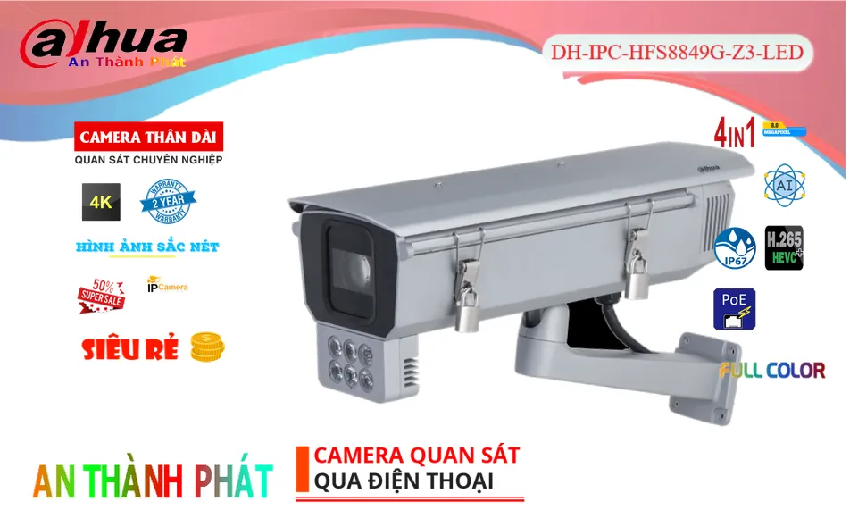 DH-IPC-HFS8849G-Z3-LED sắc nét Dahua