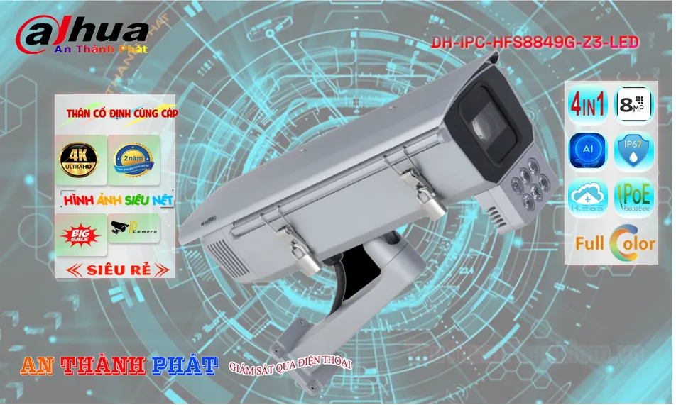 DH-IPC-HFS8849G-Z3-LED sắc nét Dahua