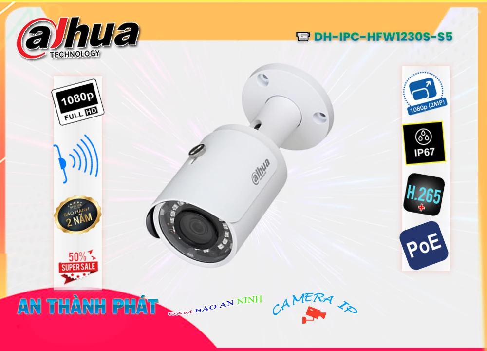 Camera Dahua DH-IPC-HFW1230S-S5,DH-IPC-HFW1230S-S5 Giá Hấp Dẫn, Camera quan sát DH-IPC-HFW1230S-S5 Tốt nhất,DH-IPC-HFW1230S-S5 HD IP  Chất lượng nhất,DH-IPC-HFW1230S-S5 Giá Khuyến Mãi,Giá kỹ thuật DH-IPC-HFW1230S-S5 FULL HD 1080P 2.0 megapixel ,Địa Chỉ Bán DH-IPC-HFW1230S-S5,DH-IPC-HFW1230S-S5 Giá Hấp Dẫn,DH-IPC-HFW1230S-S5 Tốt nhất