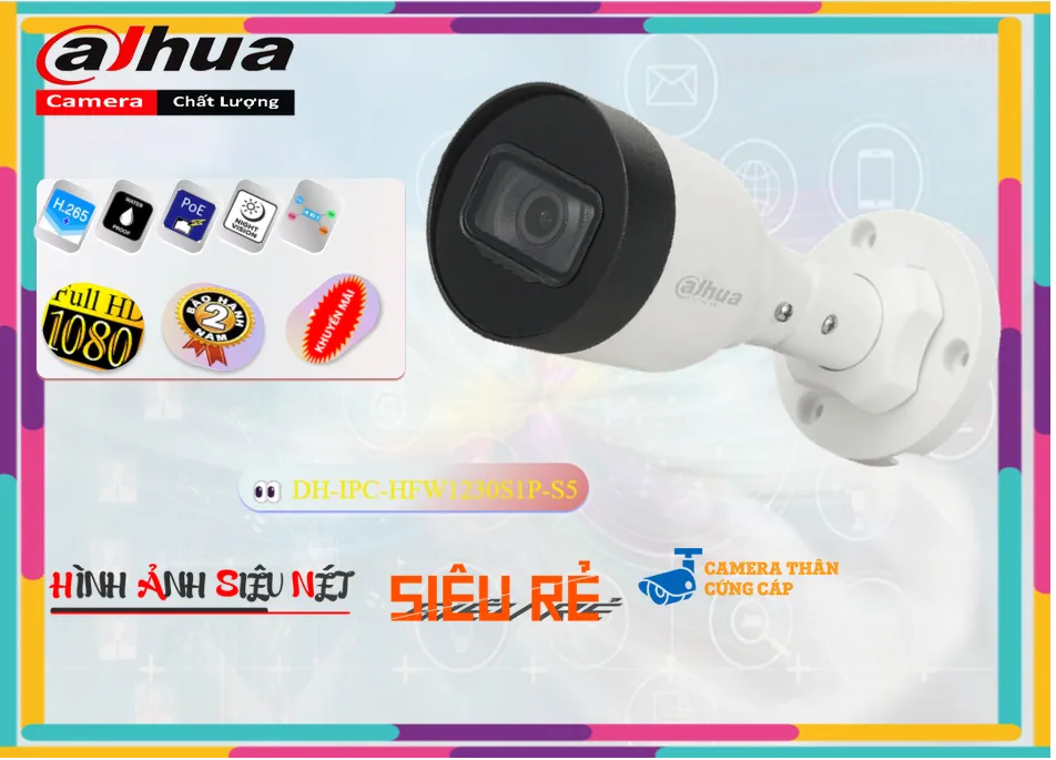 Camera Dahua DH-IPC-HFW1230S1P-S5,Giá DH-IPC-HFW1230S1P-S5, Camera Giám Sát DH-IPC-HFW1230S1P-S5 giá kỹ thuật,Bán rẻ DH-IPC-HFW1230S1P-S5,DH-IPC-HFW1230S1P-S5 Ip POE sắc nét  giá mới nhất,thông số DH-IPC-HFW1230S1P-S5 2.0 megapixel FULL HD 1080P,DH-IPC-HFW1230S1P-S5 Giá rẻ,tuổi thọ DH-IPC-HFW1230S1P-S5,DH-IPC-HFW1230S1P-S5 Chính hãng,Phân Phối Sỉ DH-IPC-HFW1230S1P-S5,Công ty bán DH-IPC-HFW1230S1P-S5,DH-IPC-HFW1230S1P-S5 Tốt nhất,Giá Bán DH-IPC-HFW1230S1P-S5,DH-IPC-HFW1230S1P-S5 Giá Thấp Nhất,DH-IPC-HFW1230S1P-S5 bán rẻ