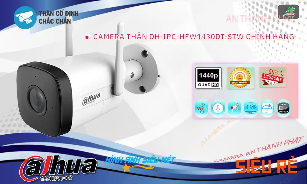 DH-IPC-HFW1430DT-STW sắc nét Dahua DH-IPC-HFW1430DT-STW sắc nét Dahua