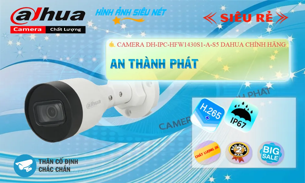 ➠ DH-IPC-HFW1430S1-A-S5 sắc nét Dahua ➠ DH-IPC-HFW1430S1-A-S5 sắc nét Dahua